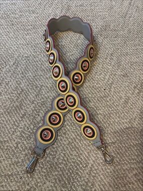 Fendi leather bag strap with studs
